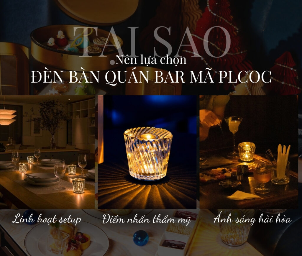 Đèn Bàn Trang Trí Quán Bar HUTA Light For Life Mã PLCOC