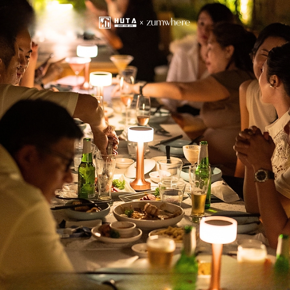 HUTA x Zumwhere - Giải pháp đèn bàn Horeca cho không gian Izakaya hiện đại
