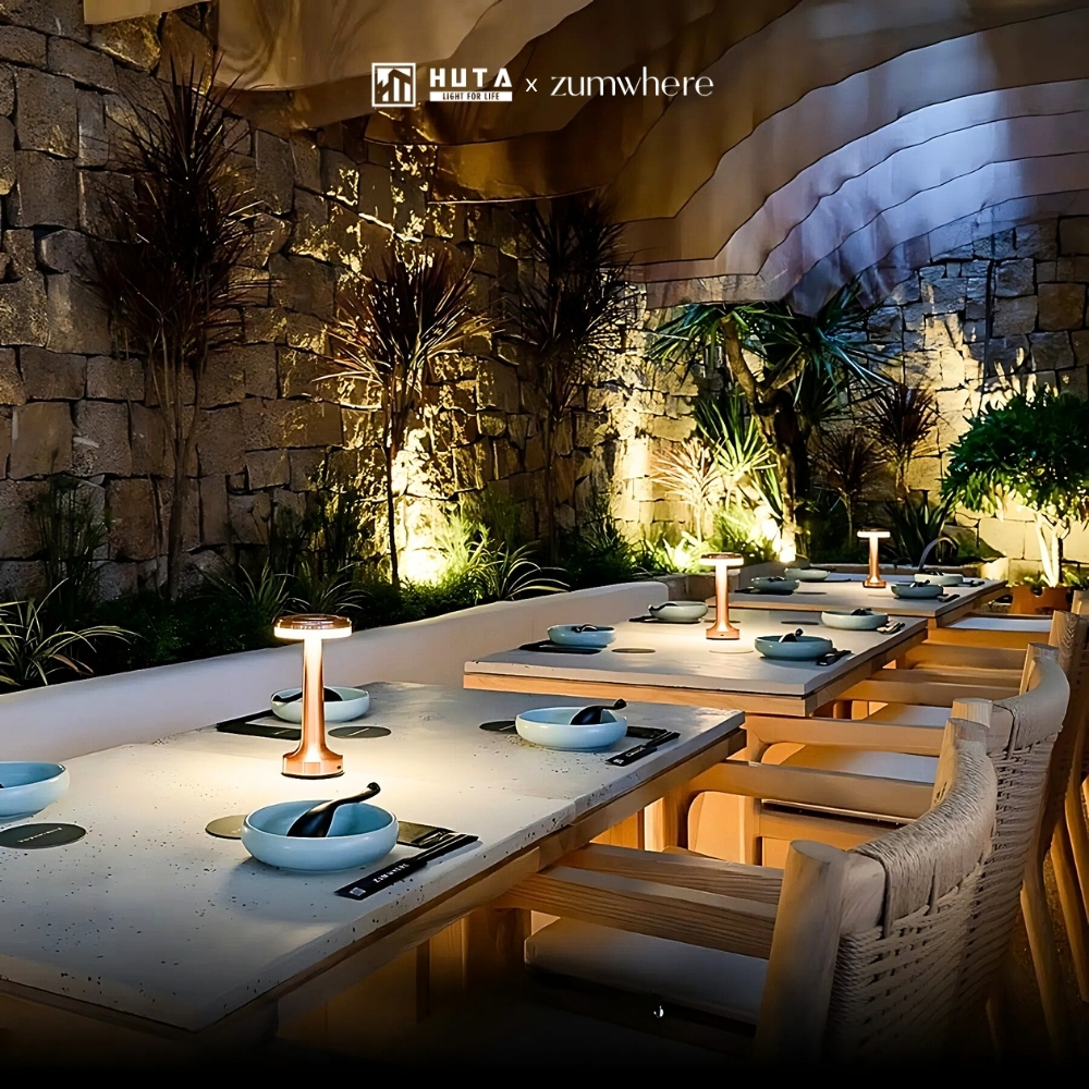 Giải pháp đèn bàn Horeca từ HUTA 