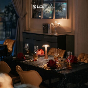 ET1 – giải pháp đèn bàn Horeca từ HUTA tại Cloud Nine Saigon Restaurant