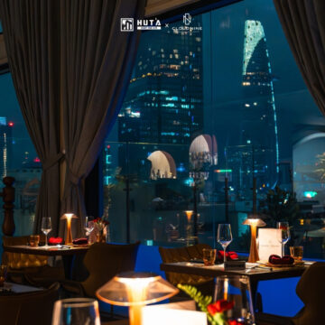 ET1 – giải pháp đèn bàn Horeca từ HUTA tại Cloud Nine Saigon Restaurant