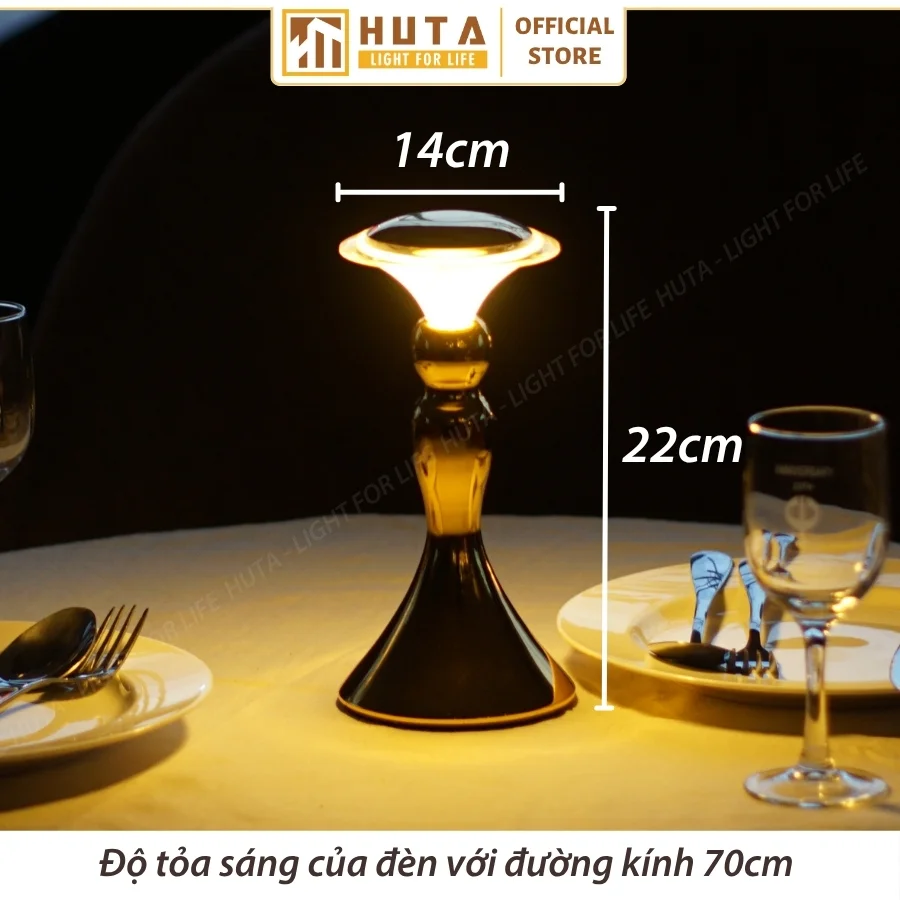 Đèn Bàn Quán Bar, Nhà Hàng HUTA Light For Life Mã RESCUP