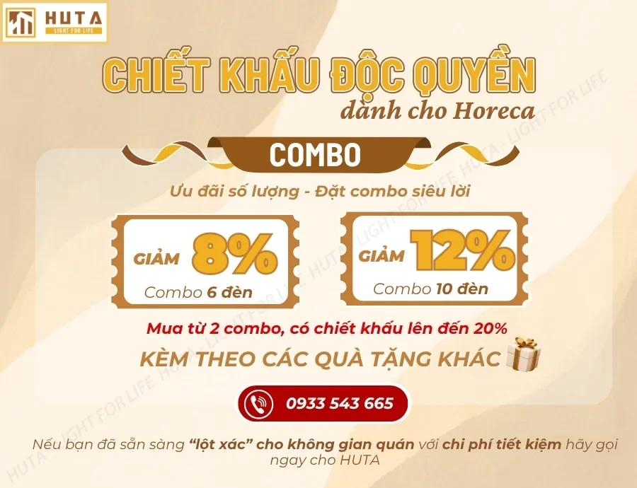Đèn Bàn Quán Bar, Nhà Hàng HUTA Light For Life Mã RESNEN