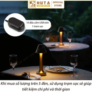 Đèn Bàn Quán Bar, Nhà Hàng HUTA Light For Life Mã RESNONCUT