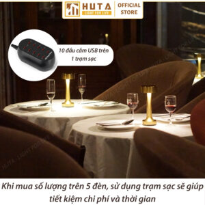 Đèn Bàn Quán Bar Trang Trí HUTA Light For Life Mã RESTRU