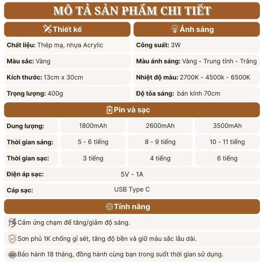 Đèn Bàn Trang Trí Nhà Hàng HUTA Light For Life Mã RESBED2