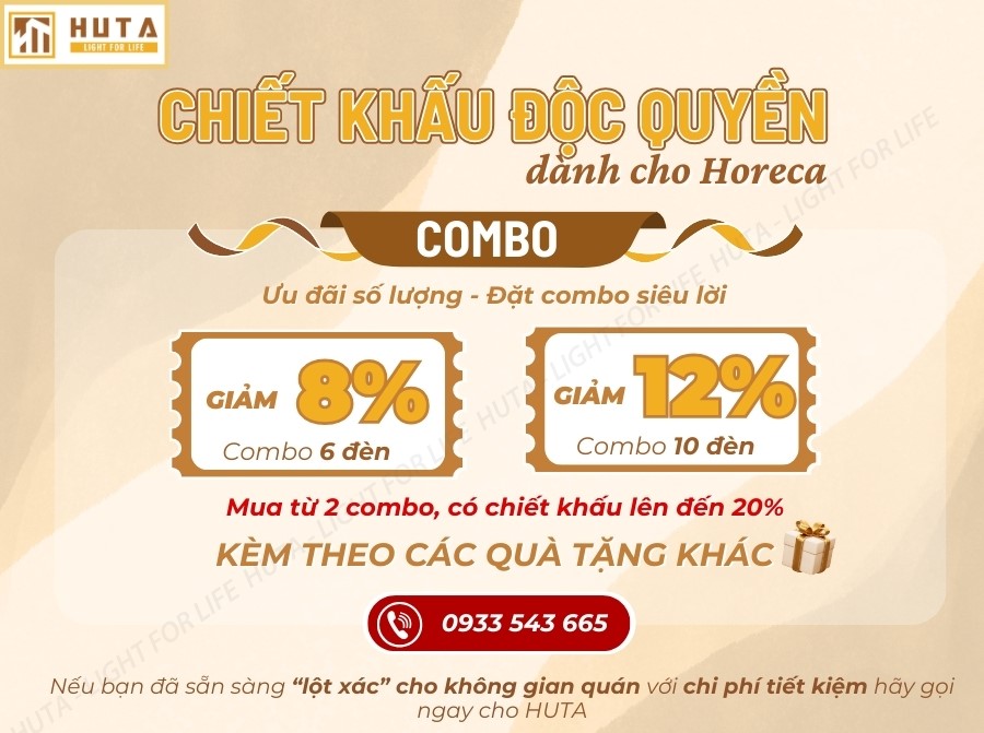 Đèn Bàn Trang Trí Nhà Hàng HUTA Light For Life Mã RESBED2