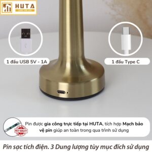 Đèn Bàn Trang Trí Nhà Hàng HUTA Light For Life Mã RESNON