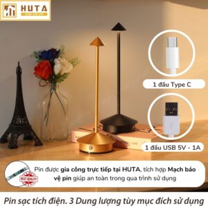 Đèn Bàn Trang Trí Nhà Hàng HUTA Light For Life Mã TAMGIAC