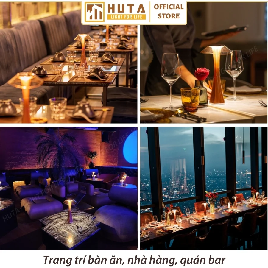 Đèn Bàn Trang Trí Nhà Hàng, Quán Bar HUTA Light For Life Mã ET1