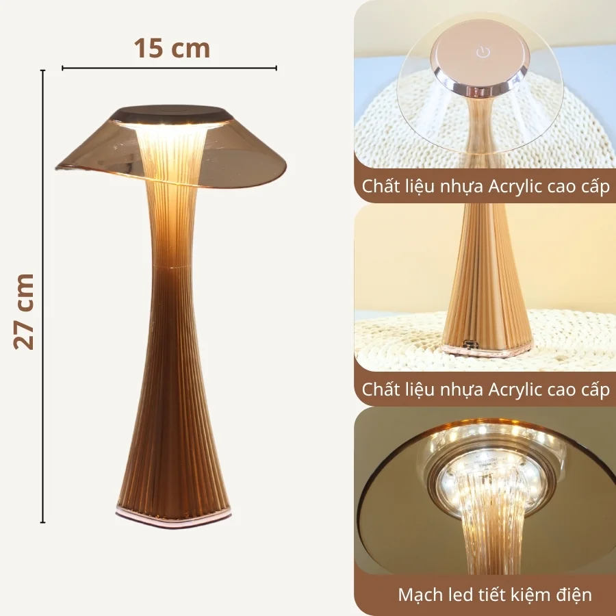 Đèn Bàn Trang Trí Nhà Hàng, Quán Bar HUTA Light For Life Mã ET1