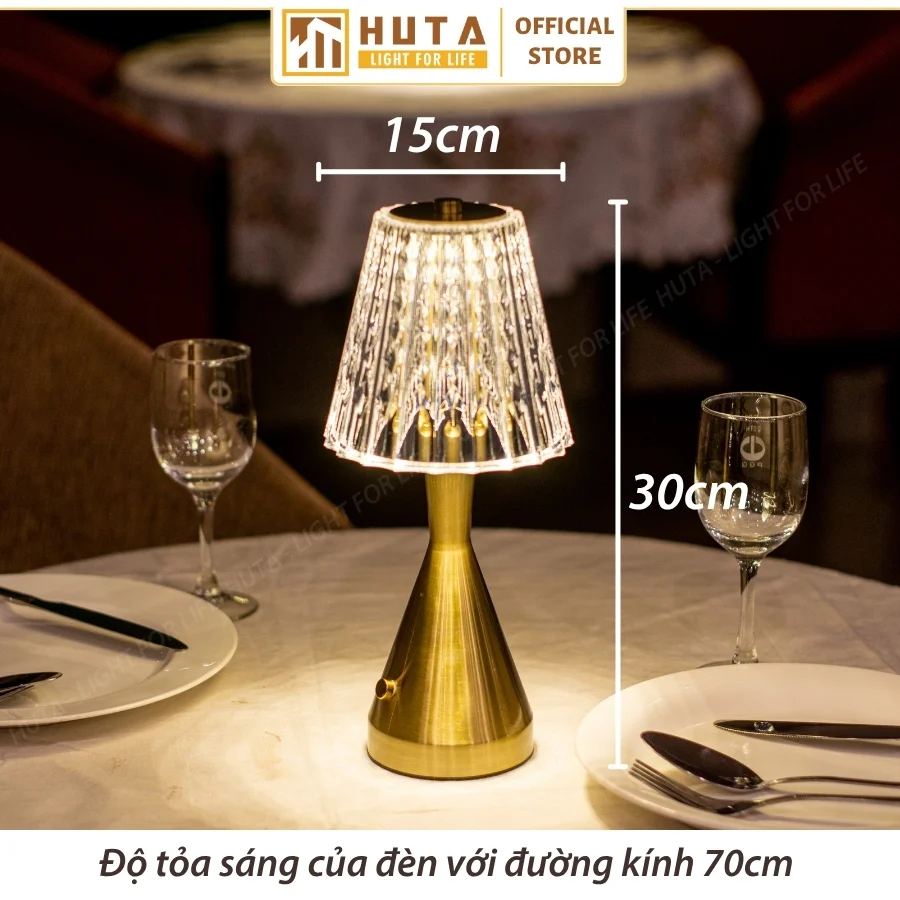 Đèn Bàn Trang Trí Nhà Hàng, Quán Bar HUTA Light For Life Mã RESBED2