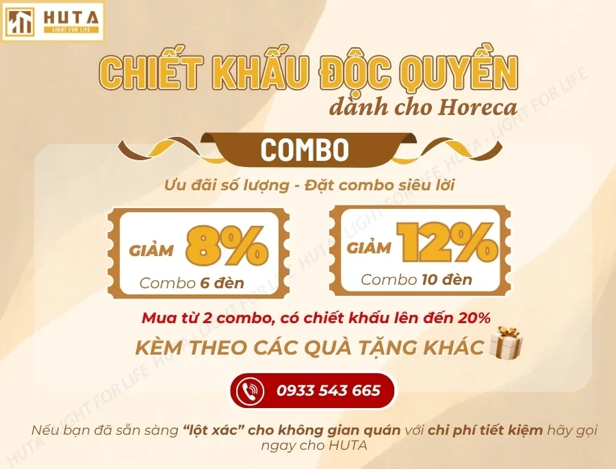 Đèn Bàn Trang Trí Nhà Hàng, Quán Bar HUTA Light For Life Mã RESBED3