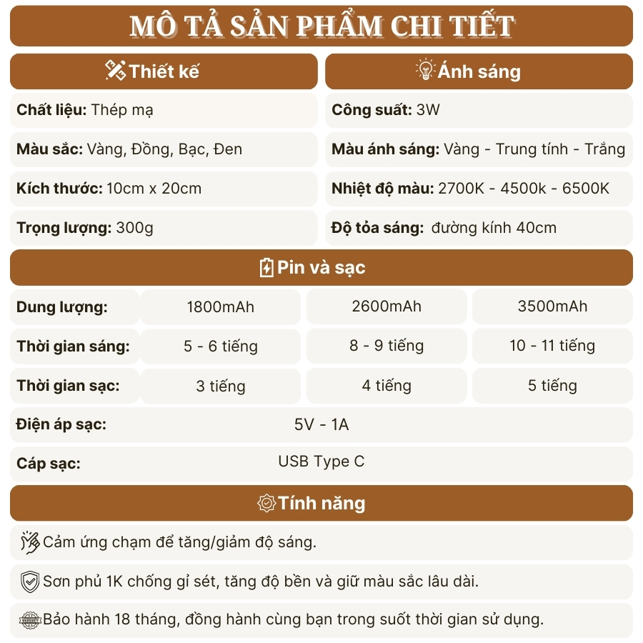 Đèn Bàn Trang Trí Quán Bar HUTA Light For Life Mã RESDIA1