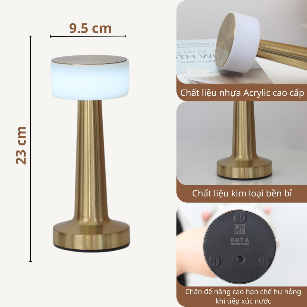 Đèn Bàn Trang Trí Quán Bar Nhà Hàng HUTA Light For Life Mã RESTA