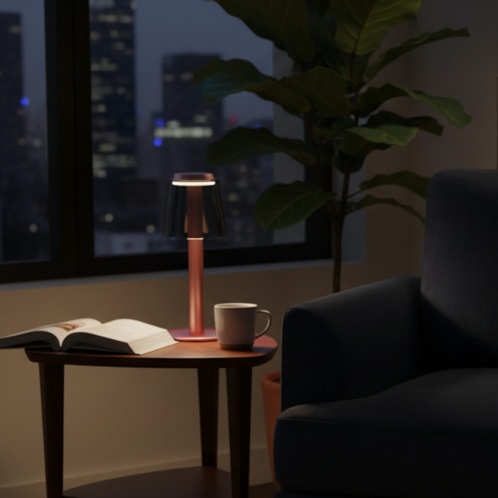 Đèn bàn decor tích điện HUTA Light For Life mã RESBED4