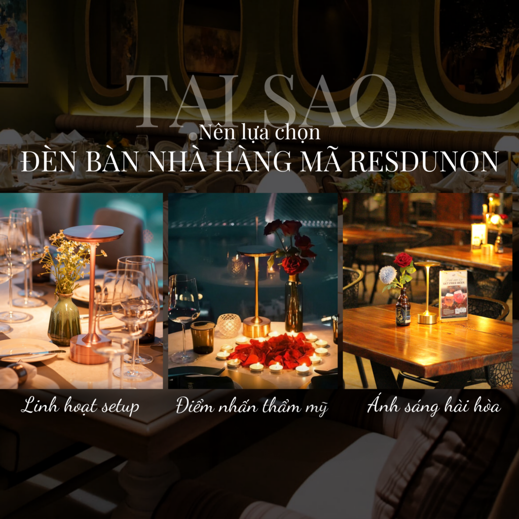 Đèn Bàn Trang Trí Nhà Hàng HUTA Light For Life Mã AL3