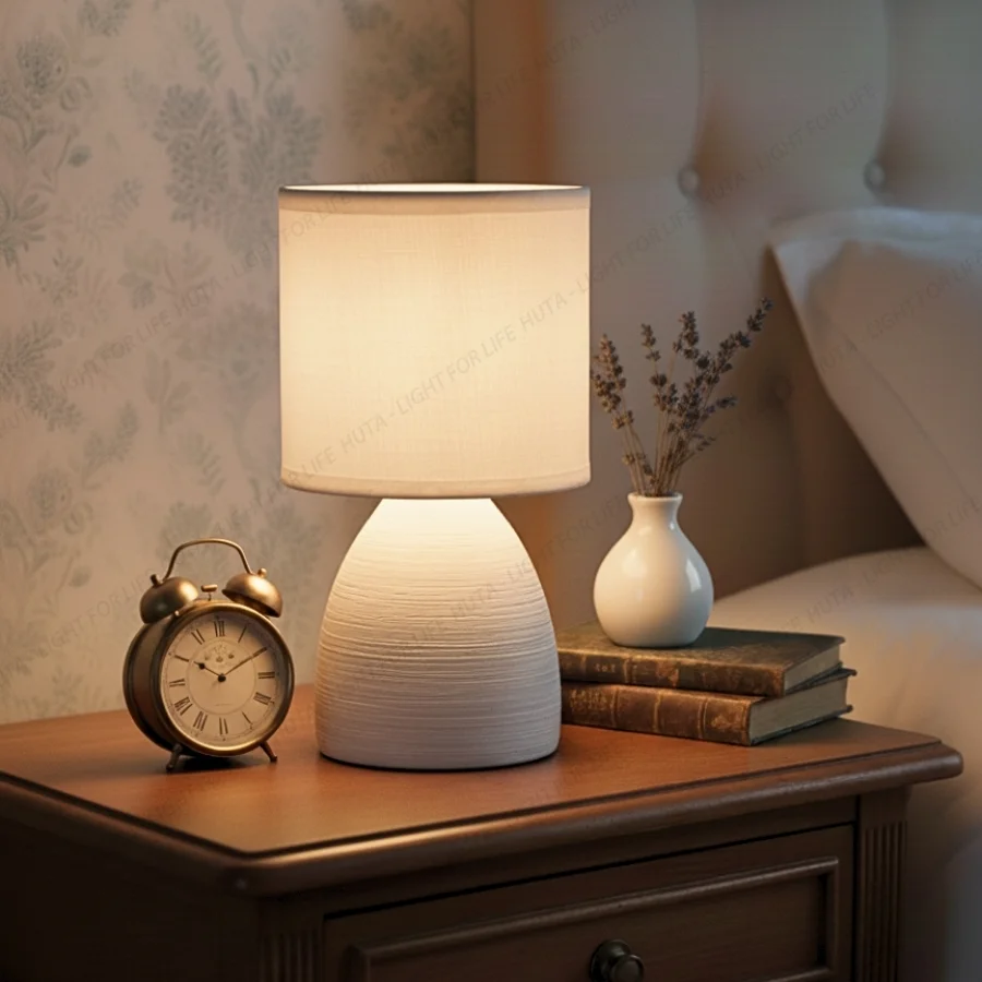 Vai trò của đèn ngủ để bàn khách sạn thân gốm mã S2 trong các mô hình lưu trú và phong cách không gian
