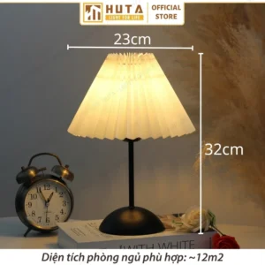 Đèn Ngủ Để Bàn Decor Khách Sạn, Tab Đầu Giường HUTA Light For Life Thân Kim Loại Mã T13