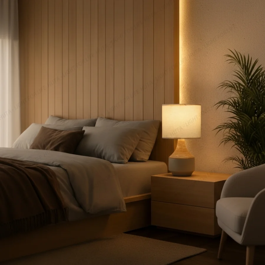 Vai trò của đèn ngủ để bàn khách sạn thân gốm mã S14 trong các mô hình lưu trú và phong cách không gian