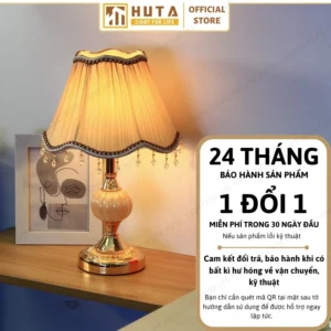 Đèn Ngủ Để Bàn Khách Sạn HUTA Light For Life Phong Cách Cổ Điển Thân Kim Loại Mã CD1