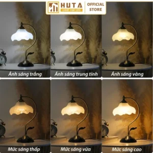 Đèn Ngủ Để Bàn Khách Sạn HUTA Light For Life Phong Cách Cổ Điển Thân Kim Loại Mã CD2