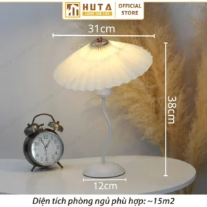 Đèn Ngủ Để Bàn Sang Trọng Decor Khách Sạn HUTA Light For Life Thân Kim Loại Mã T11