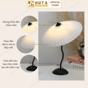 Đèn Ngủ Để Bàn Sang Trọng Decor Khách Sạn HUTA Light For Life Thân Kim Loại Mã T11
