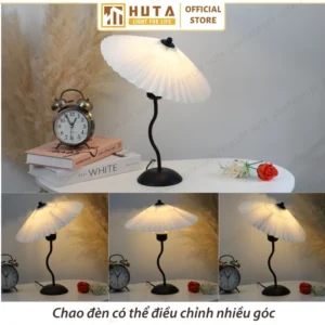 Đèn Ngủ Để Bàn Sang Trọng Decor Khách Sạn HUTA Light For Life Thân Kim Loại Mã T11