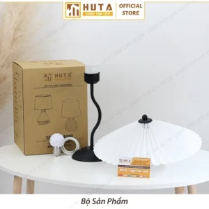 Đèn Ngủ Để Bàn Sang Trọng Decor Khách Sạn HUTA Light For Life Thân Kim Loại Mã T11