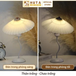 Đèn Ngủ Để Bàn Sang Trọng Decor Khách Sạn HUTA Light For Life Thân Kim Loại Mã T11