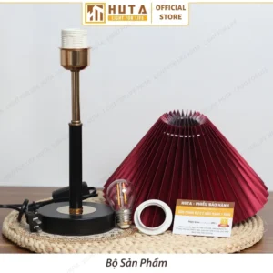 Đèn Ngủ Để Bàn Sang Trọng Decor Khách Sạn HUTA Light For Life Thân Kim Loại Mã T9