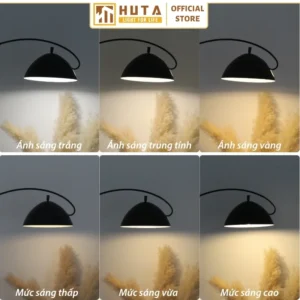 Đèn cây đứng HUTA Light For Life chất liệu kim loại dáng cong mã KC11