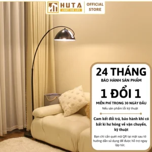 Đèn cây đứng HUTA Light For Life chất liệu kim loại dáng cong mã KC11