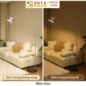 Đèn cây đứng HUTA Light For Life chất liệu kim loại dáng cong mã KC3