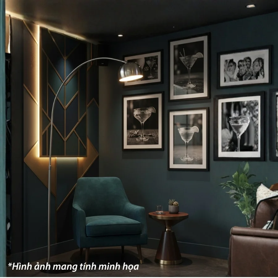 Đèn cây đứng dáng cong mã KC3 có thể trang trí ở các vị trí nào?