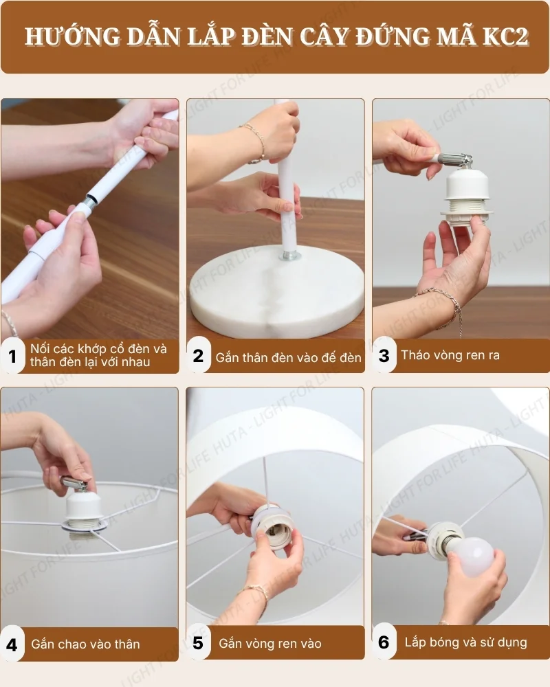 Thông số kỹ thuật chi tiết đèn cây đứng decor mã KC2