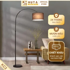 Đèn cây đứng HUTA Light For Life thân kim loại dáng cong mã KC2