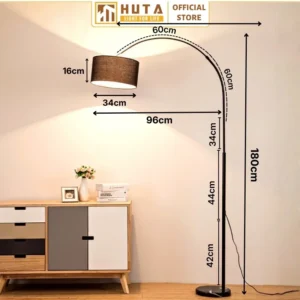 Đèn cây đứng HUTA Light For Life thân kim loại dáng cong mã KC2