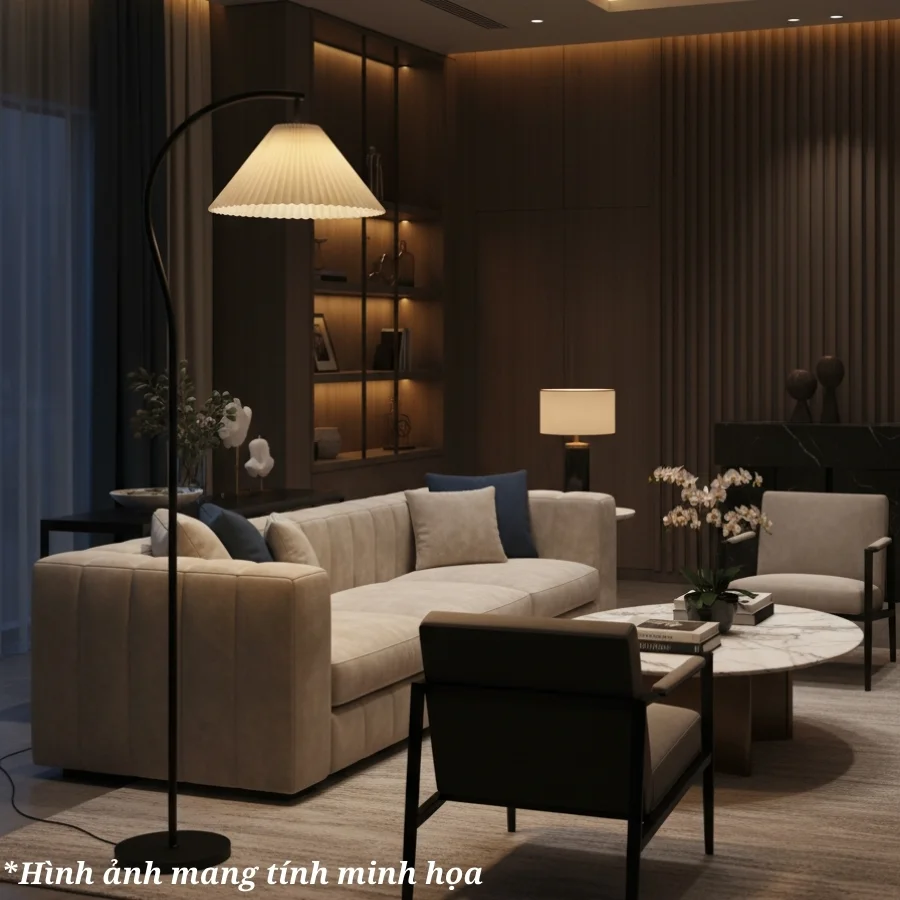 Đèn cây đứng dáng cong mã KC6 có thể trang trí ở các vị trí nào?