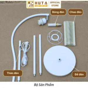 Đèn cây đứng HUTA Light For Life thân kim loại dáng cong mã KC6