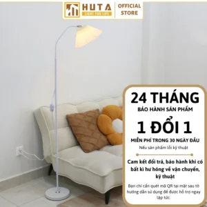 Đèn cây đứng HUTA Light For Life thân kim loại dáng cong mã KT6