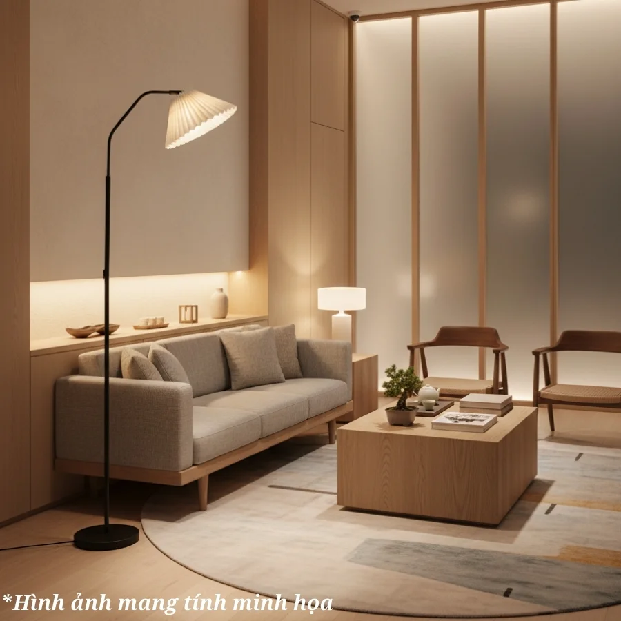 Đèn cây đứng dáng cong mã KT6 có thể trang trí ở các vị trí nào?