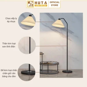 Đèn cây đứng HUTA Light For Life thân kim loại dáng cong mã KT6