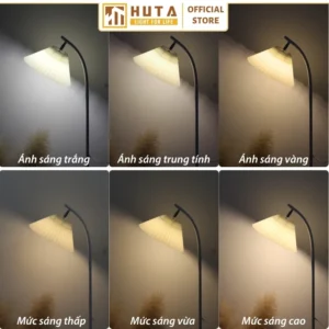 Đèn cây đứng HUTA Light For Life thân kim loại dáng cong mã KT7