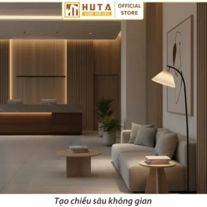 Đèn cây đứng HUTA Light For Life thân kim loại dáng cong mã KT7