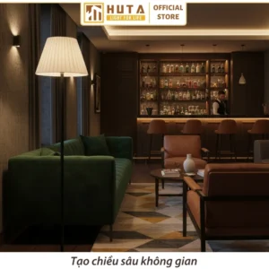 Đèn cây đứng HUTA Light For Life thân kim loại dáng thẳng mã KT1