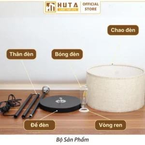 Đèn cây đứng HUTA Light For Life thân kim loại dáng thẳng mã KT4