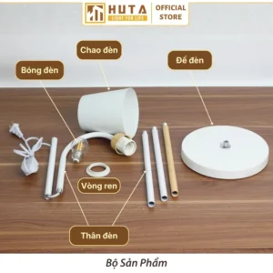 Đèn cây đứng HUTA Light For Life thân kim loại khớp xoay 360 độ mã KT5