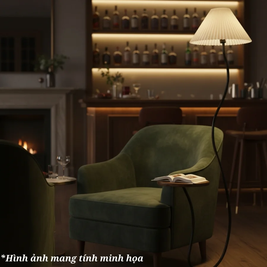 Đèn cây đứng dáng cong mã KT6 có thể trang trí ở các vị trí nào?